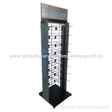 Metal phone accessories display rack, made of steel sheet